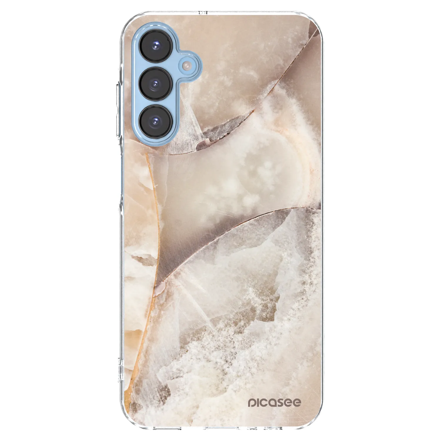 Picasee silikonowe przeźroczyste etui na Samsung Galaxy A15 A156B 5G - Cream marble