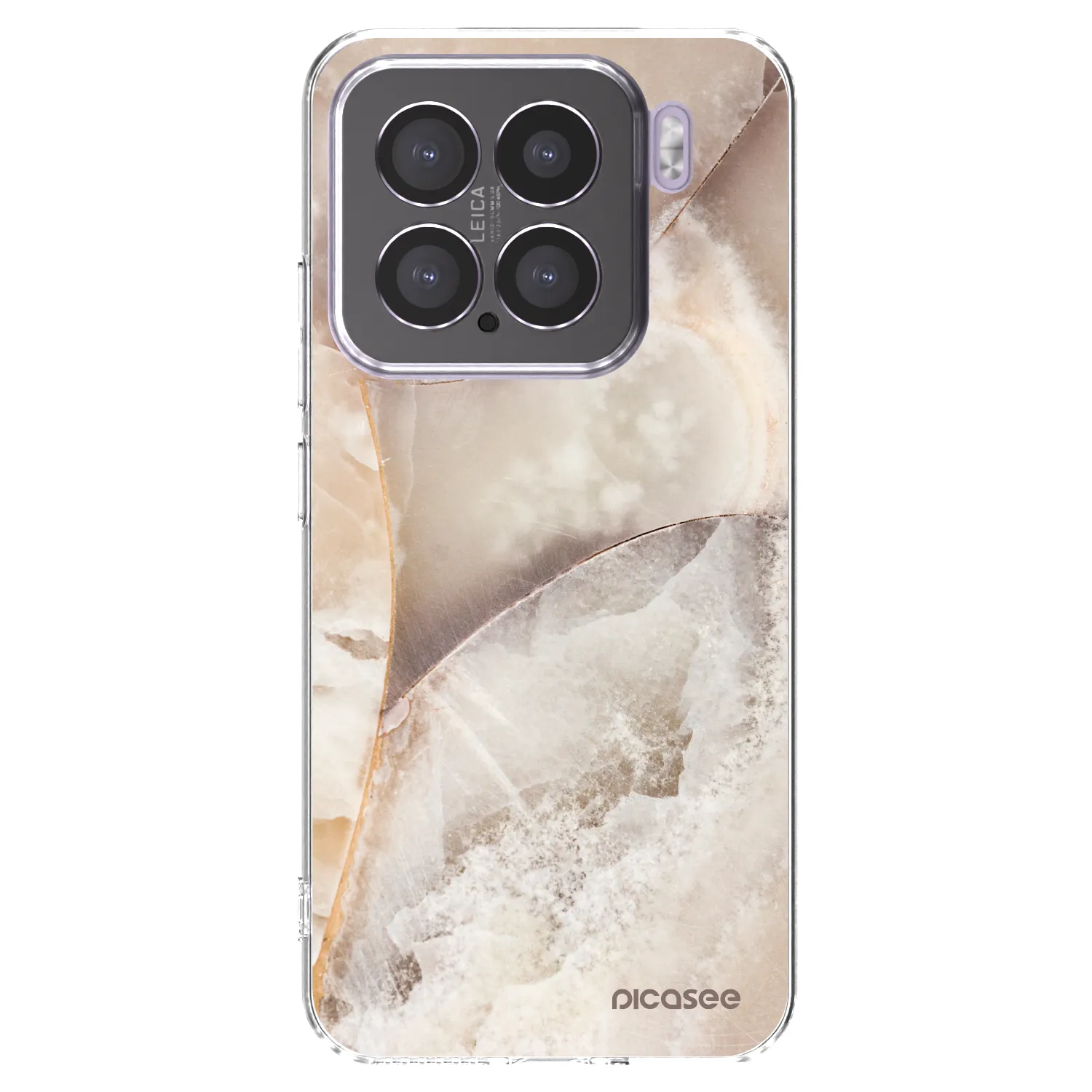 Picasee silikonowe przeźroczyste etui na Xiaomi 15 - Cream marble