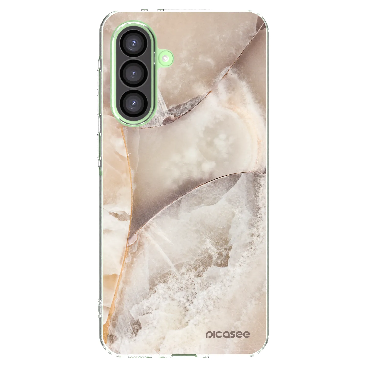 Picasee silikonowe przeźroczyste etui na Samsung Galaxy A26 5G A266B - Cream marble