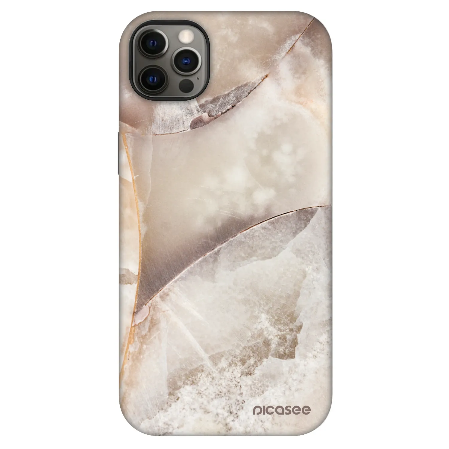 Picasee Fashion Case MagSafe na Apple iPhone 12 Pro Max - Cream marble