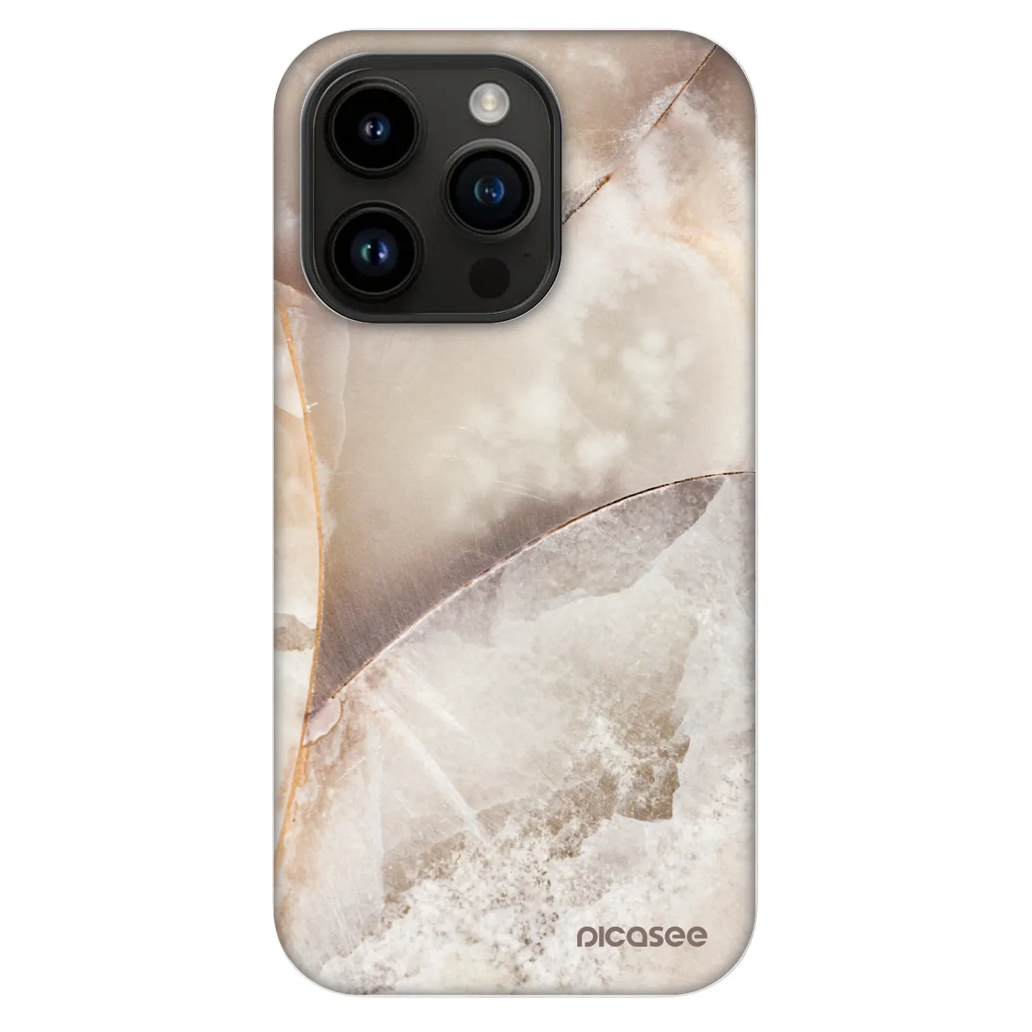 Picasee Fashion Case MagSafe na Apple iPhone 14 Pro - Cream marble