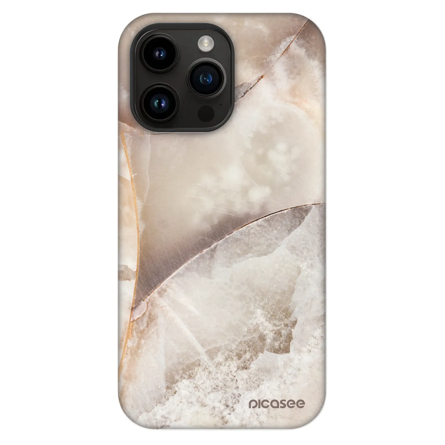 Picasee Fashion Case MagSafe na Apple iPhone 14 Pro Max - Cream marble