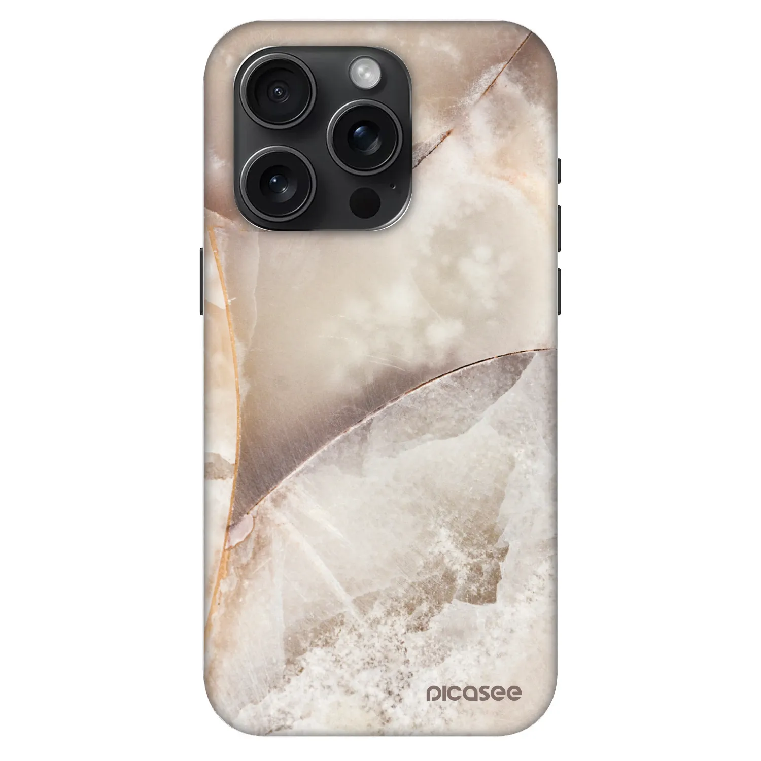 Picasee Fashion Case MagSafe na Apple iPhone 15 Pro - Cream marble