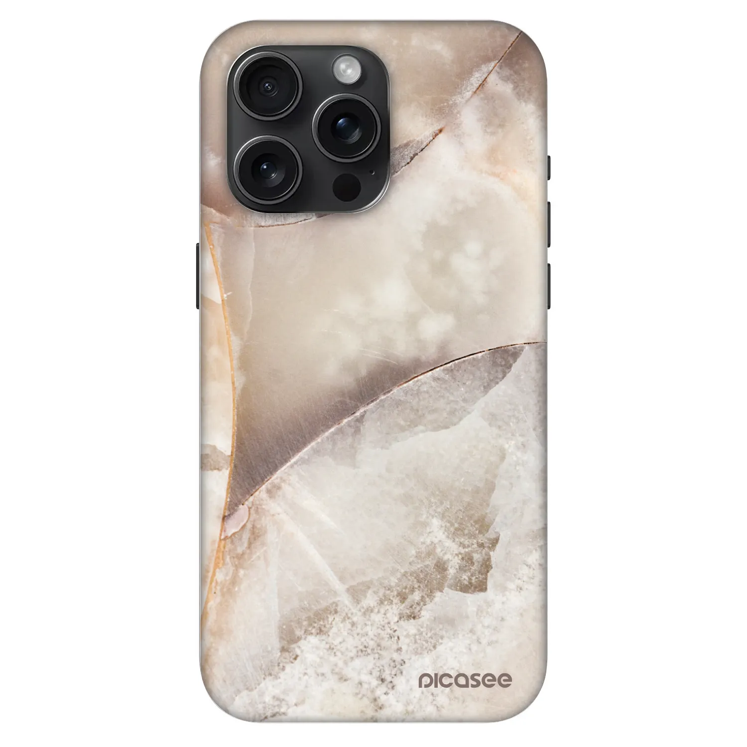 Picasee Fashion Case MagSafe na Apple iPhone 15 Pro Max - Cream marble
