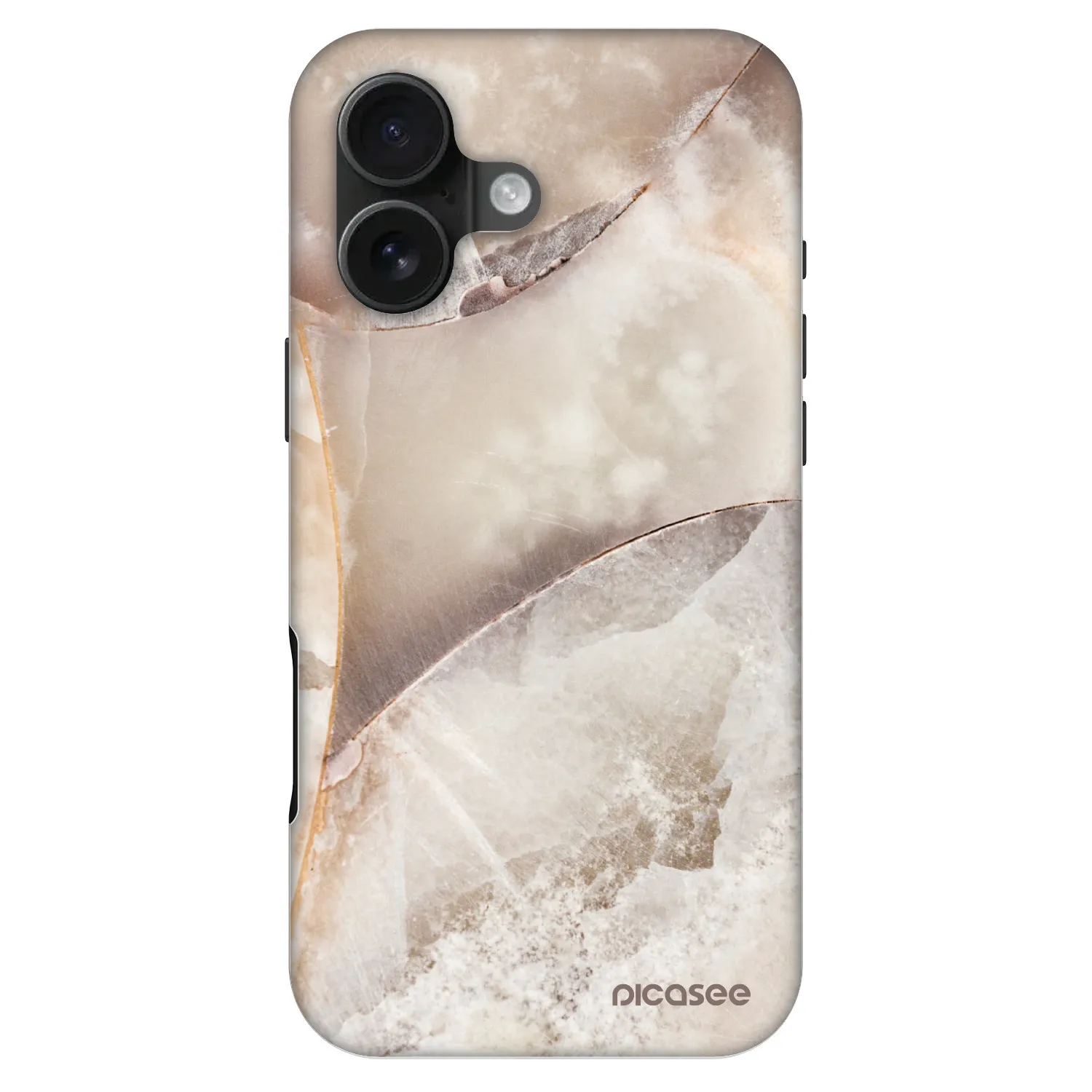 Picasee Fashion Case MagSafe na Apple iPhone 16 - Cream marble