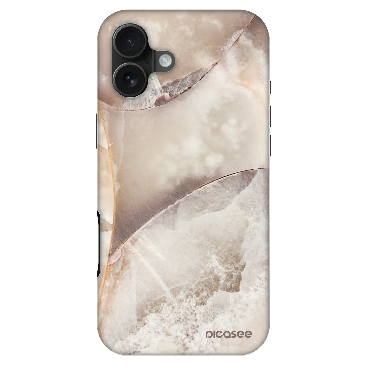 Picasee Fashion Case MagSafe na Apple iPhone 16 Plus - Cream marble