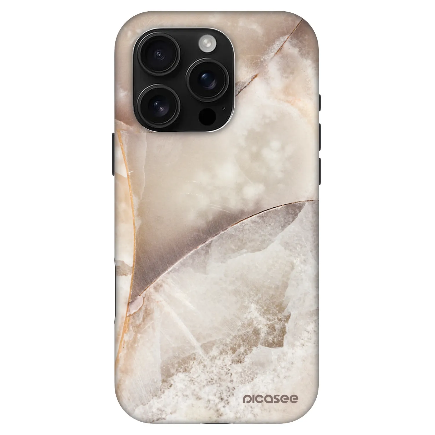 Picasee Fashion Case MagSafe na Apple iPhone 16 Pro - Cream marble
