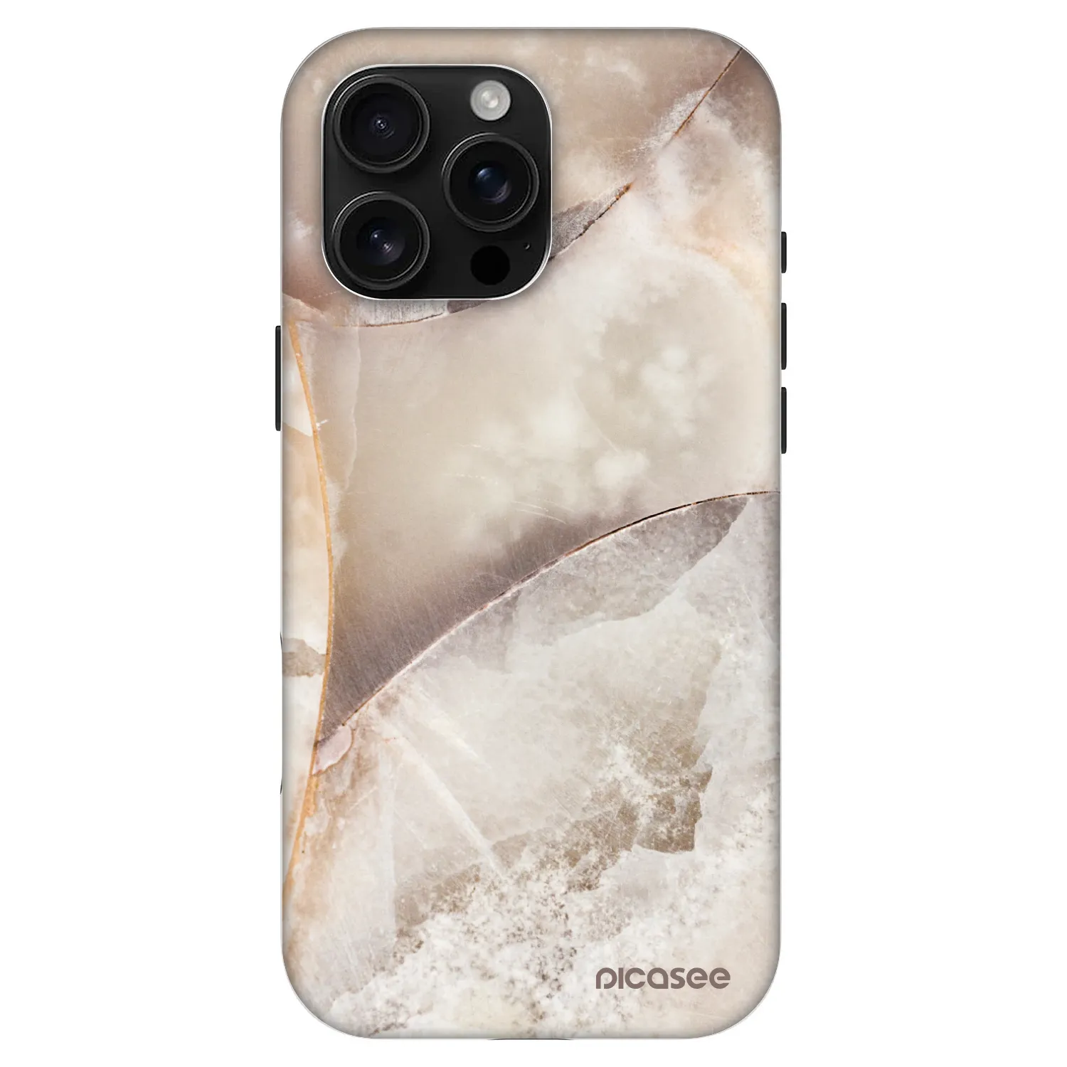Picasee Fashion Case MagSafe na Apple iPhone 16 Pro Max - Cream marble