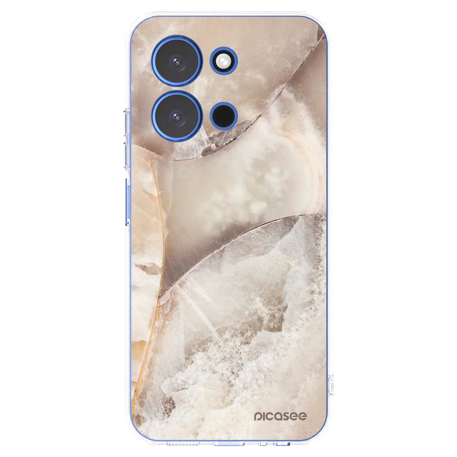 Picasee silikonowe przeźroczyste etui na Xiaomi Redmi 15C 4G - Cream marble