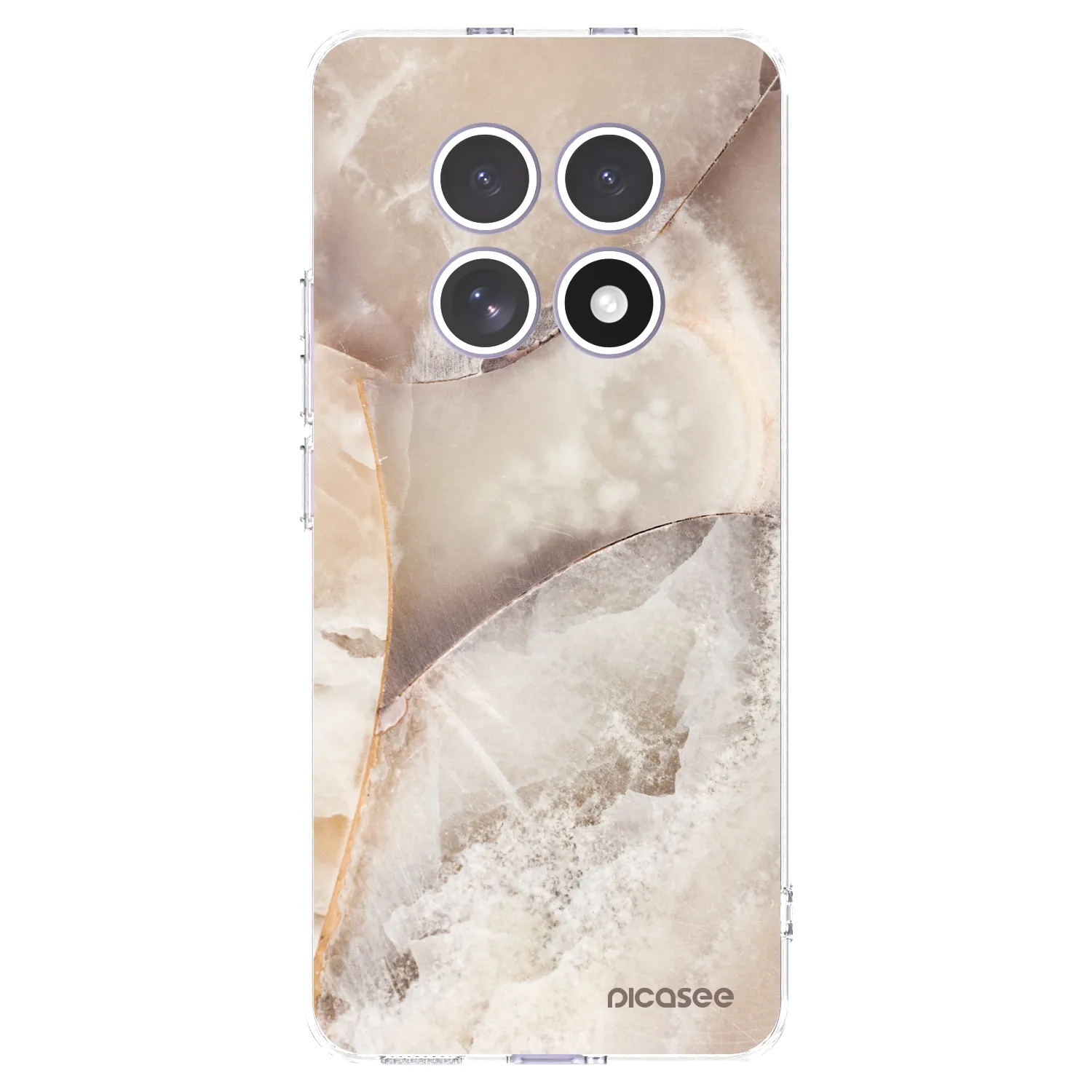 Picasee silikonowe przeźroczyste etui na Xiaomi Redmi Note 15 4G - Cream marble