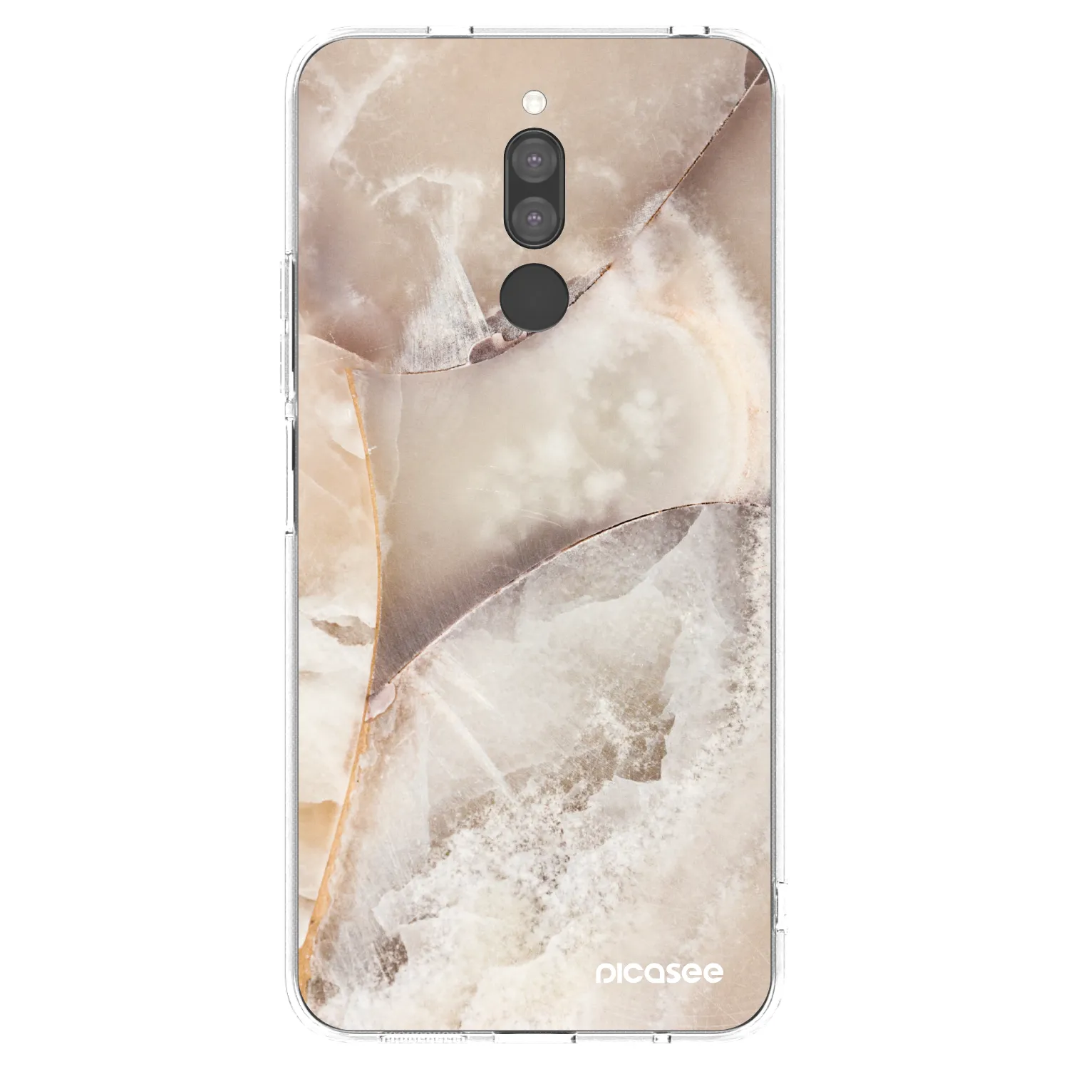 Picasee silikonowe przeźroczyste etui na Xiaomi Redmi 8 - Cream marble