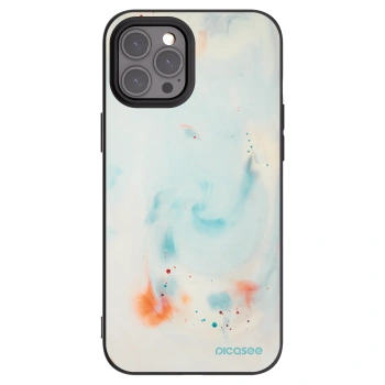 Picasee silikonowe czarne etui na Apple iPhone 12 Pro Max - Splash