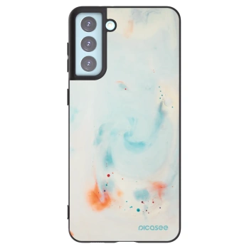 Picasee silikonowe czarne etui na Samsung Galaxy S21+ 5G G996F - Splash