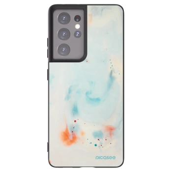 Picasee silikonowe czarne etui na Samsung Galaxy S21 Ultra 5G G998B - Splash
