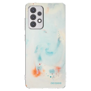 Picasee silikonowe przeźroczyste etui na Samsung Galaxy A52 5G A525F - Splash