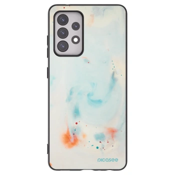 Picasee silikonowe czarne etui na Samsung Galaxy A52 5G A525F - Splash