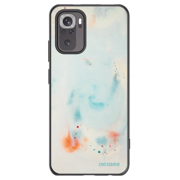 Picasee silikonowe czarne etui na Xiaomi Redmi Note 10S - Splash