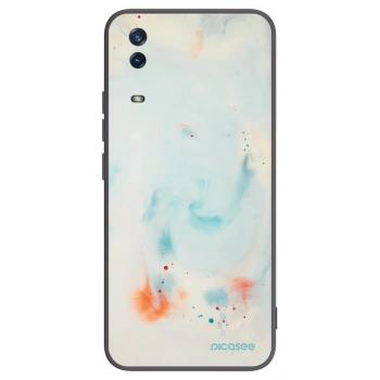 Picasee silikonowe czarne etui na Vivo Y11s - Splash