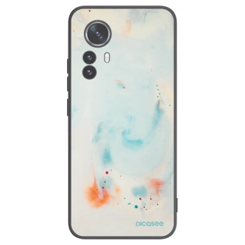 Picasee silikonowe czarne etui na Xiaomi 12 Pro - Splash