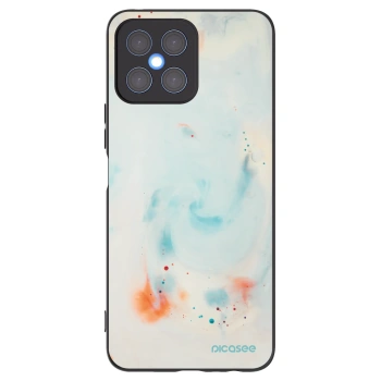 Picasee silikonowe czarne etui na Honor X8 4G - Splash