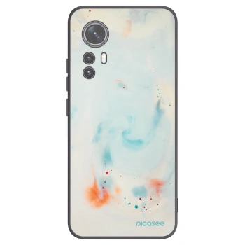 Picasee silikonowe czarne etui na Xiaomi 12X - Splash