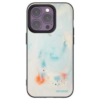 Picasee silikonowe czarne etui na Apple iPhone 14 Pro - Splash