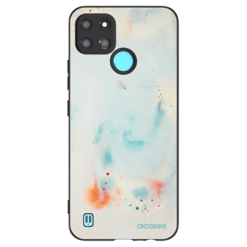 Picasee silikonowe czarne etui na Realme C21Y - Splash