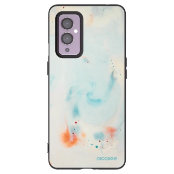 Picasee silikonowe czarne etui na OnePlus 9 - Splash