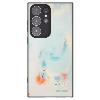 Picasee silikonowe czarne etui na Samsung Galaxy S23 Ultra 5G - Splash