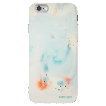 Picasee silikonowe przeźroczyste etui na Apple iPhone 6/6S - Splash