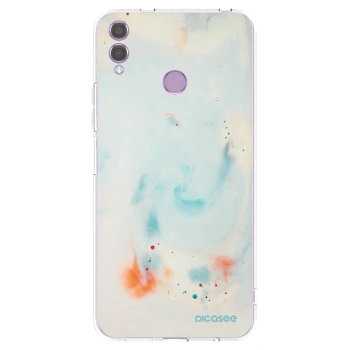 Picasee silikonowe przeźroczyste etui na Honor 8X - Splash