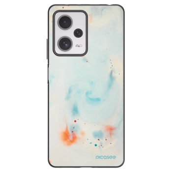 Picasee silikonowe czarne etui na Xiaomi Redmi Note 12 Pro+ 5G - Splash