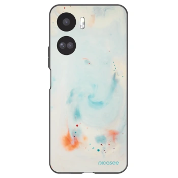 Picasee silikonowe czarne etui na Honor 90 Lite 5G - Splash