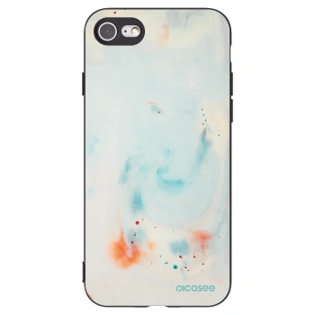Picasee silikonowe czarne etui na Apple iPhone 7 - Splash