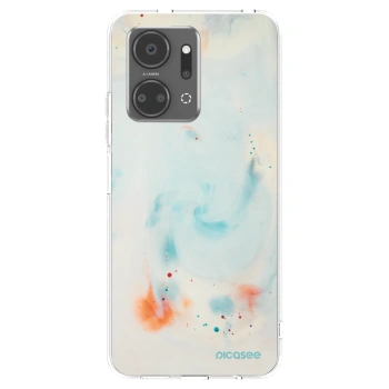 Picasee silikonowe przeźroczyste etui na Honor X7a - Splash