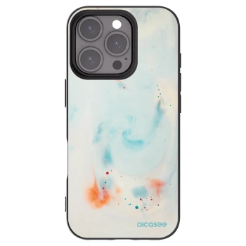 Picasee silikonowe czarne etui na Apple iPhone 16 Pro - Splash