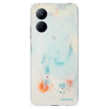 Picasee silikonowe przeźroczyste etui na Realme C33 (2023) - Splash