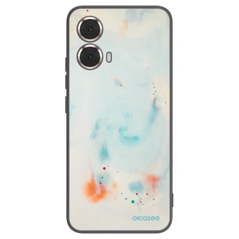 Picasee silikonowe czarne etui na Motorola Moto G85 - Splash