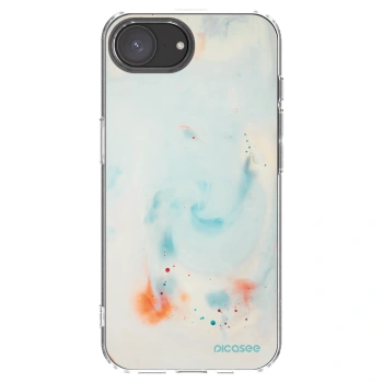 Picasee silikonowe przeźroczyste etui na Apple iPhone 16e - Splash