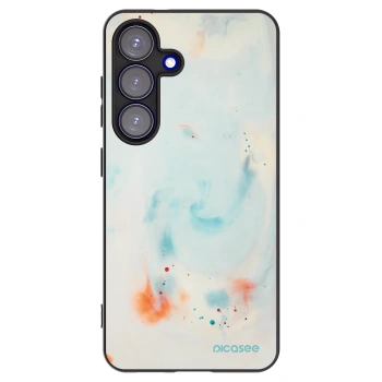Picasee silikonowe czarne etui na Samsung Galaxy S25 5G - Splash