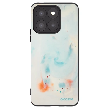 Picasee silikonowe czarne etui na Honor X8c - Splash