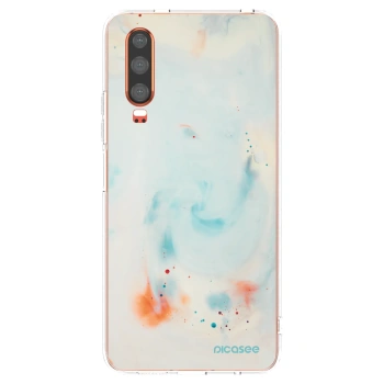 Picasee silikonowe przeźroczyste etui na Huawei P30 - Splash