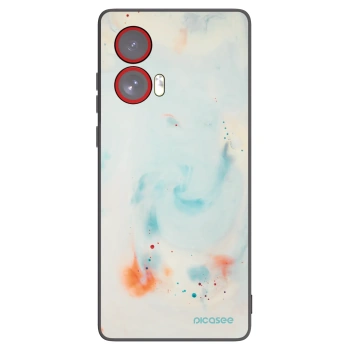 Picasee silikonowe czarne etui na Motorola Edge 50 Fusion - Splash
