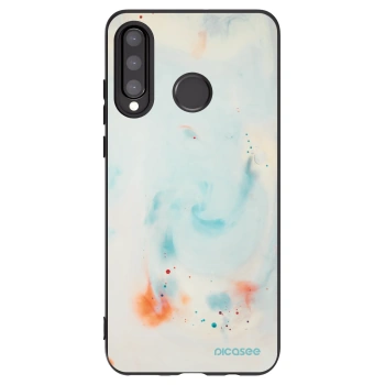 Picasee silikonowe czarne etui na Huawei P30 Lite - Splash