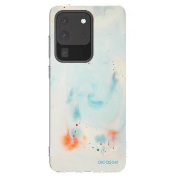 Picasee silikonowe przeźroczyste etui na Samsung Galaxy S20 Ultra 5G G988F - Splash
