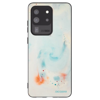 Picasee silikonowe czarne etui na Samsung Galaxy S20 Ultra 5G G988F - Splash