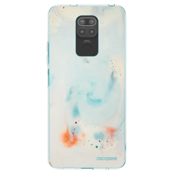 Picasee silikonowe czarne etui na Xiaomi Redmi Note 9 - Splash