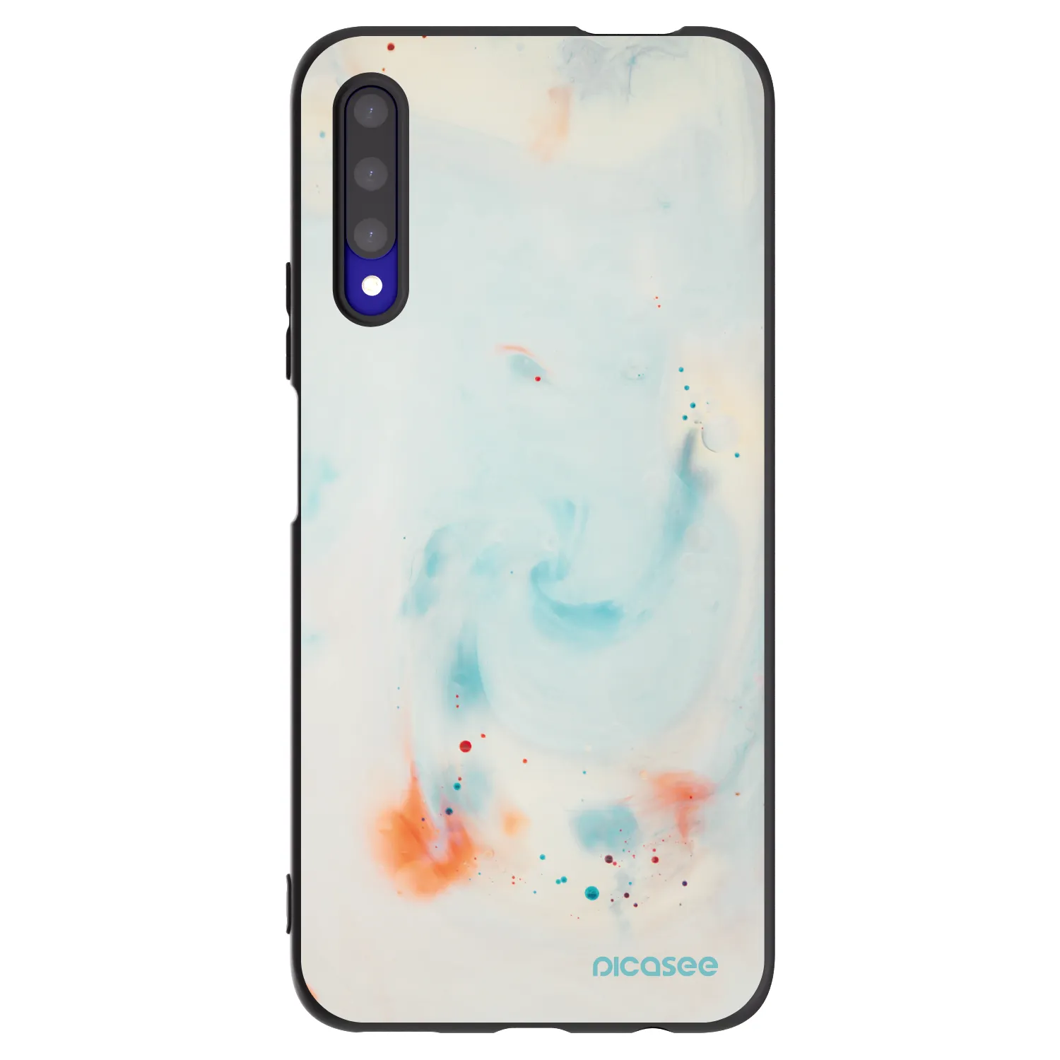 Picasee silikonowe czarne etui na Honor 9X Pro - Splash
