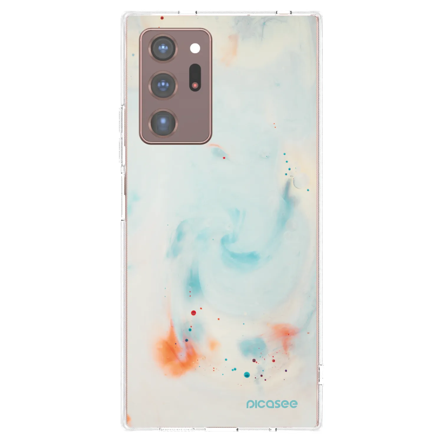 Picasee silikonowe przeźroczyste etui na Samsung Galaxy Note 20 Ultra - Splash