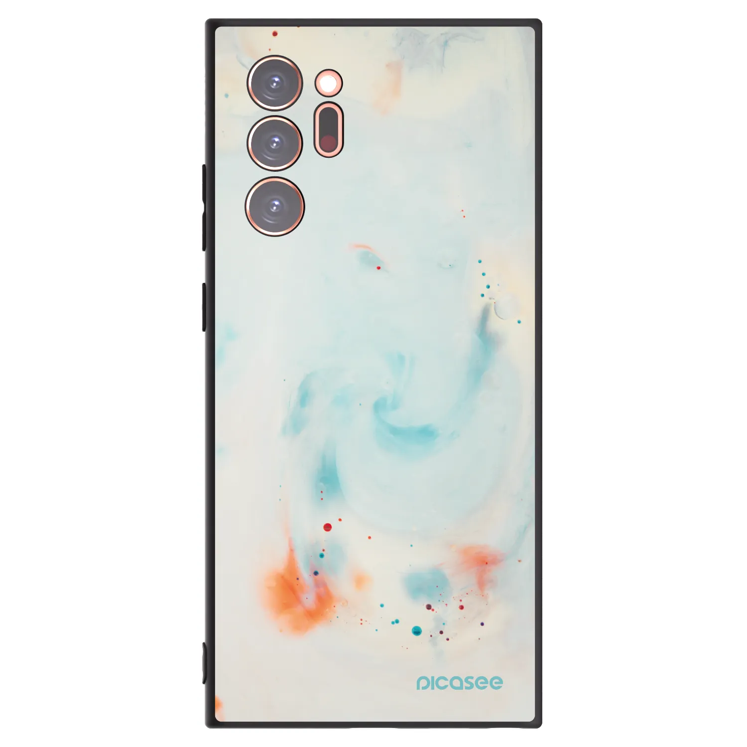 Picasee silikonowe czarne etui na Samsung Galaxy Note 20 Ultra - Splash